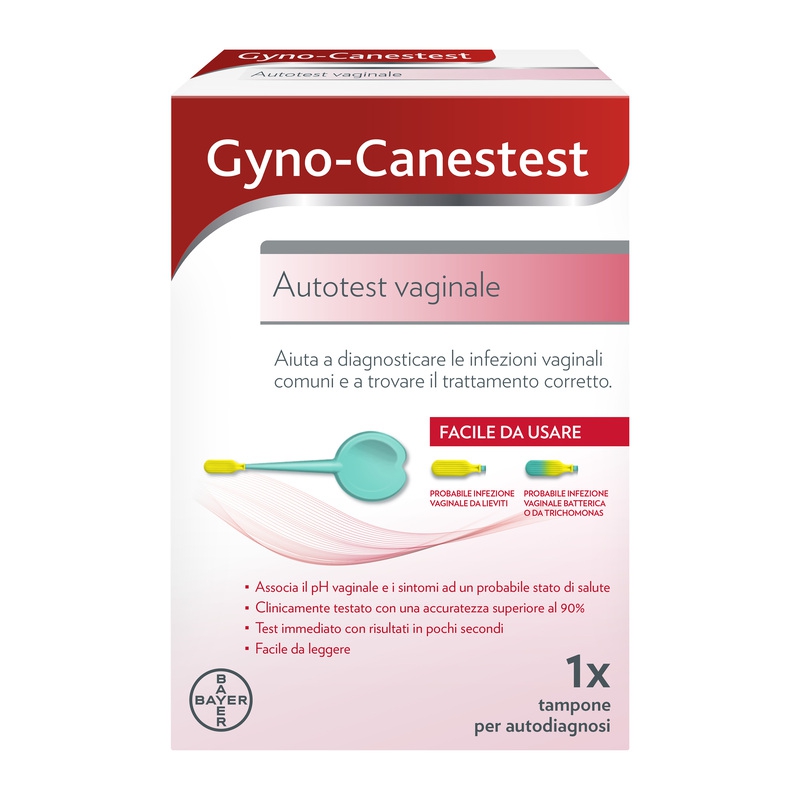 Gyno-Canestest Autotest Vaginale Diagnosi Infezioni Vaginali Candida Vaginosi Batterica 1 Tampone