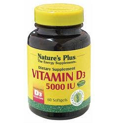 Nature's Plus Vitamina D3 5000 UI Integratore 60 Capsule