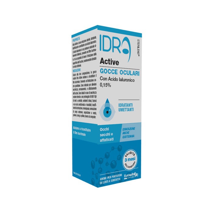 Sterilens Idra Active Gocce Oculari Acido Ialuronico 0,15% 10ml