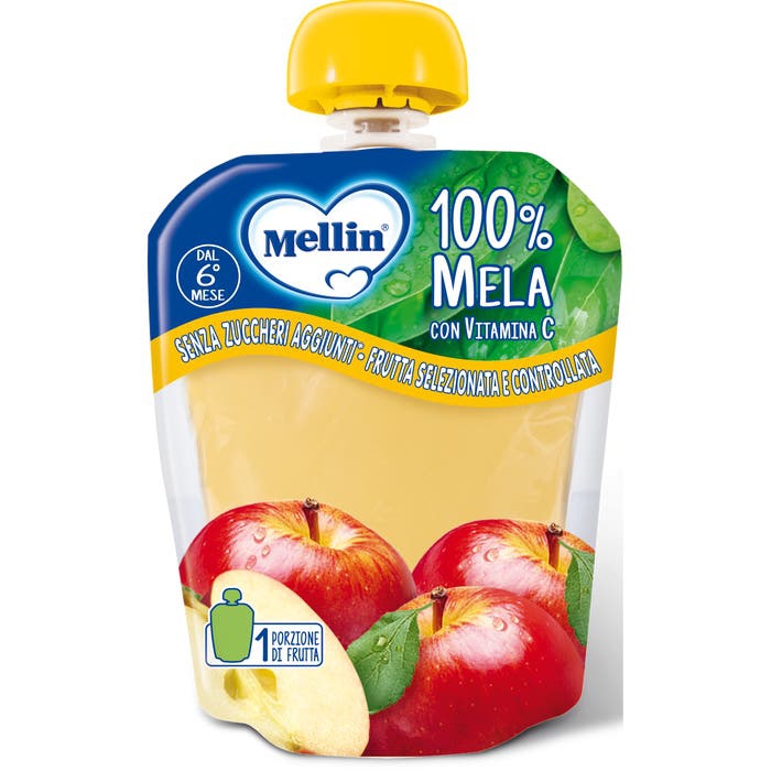 Mellin Pouch Mela 90g 6Mesi+