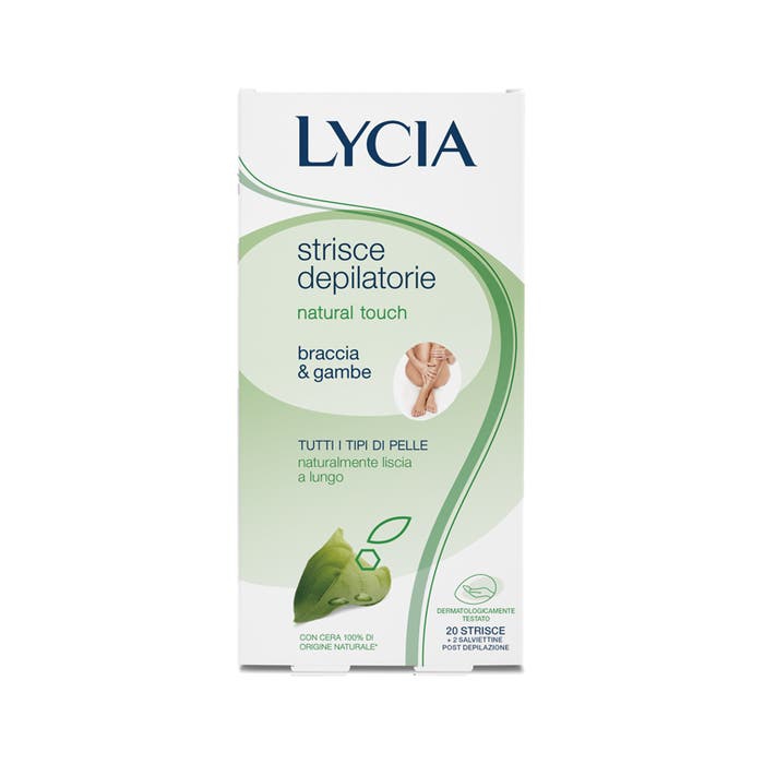 Lycia Natural Touch Strisce Depilatorie Braccia E Gambe 20 Pezzi