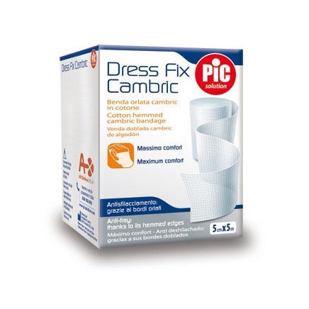 Pic Dress Fix Cambric Benda Orlata In Cotone cm 5x5 m 12 Bende