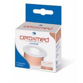 Ceroxmed Cerotto in Rocchetto in Tessuto Rosa m 5x2,5 cm
