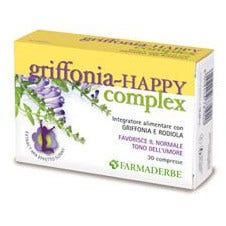 Farmaderbe Griffonia Happy Complex Integratore Benessere Mentale 30 Compresse