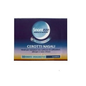 Snoreeze Cerotti Nasali Classico Largo 10 Pezzi