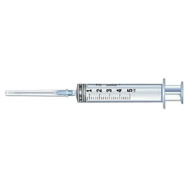 Pic Siringa Sterile Monouso Con Ago G23 5 ml