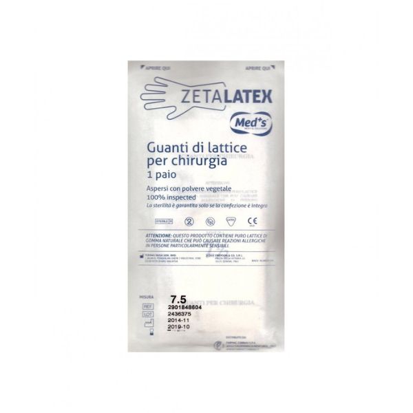 Zetalatex Guanti Chirurgici Sterili Taglia 7