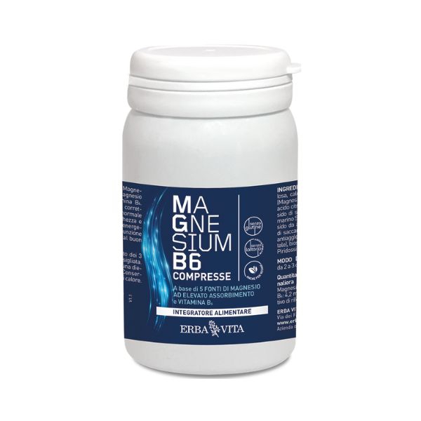 Erba Vita Magnesium B6 Integratore Magnesio e Vitamina B 60 Capsule