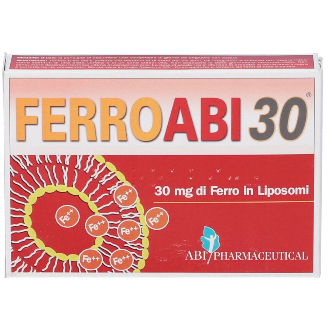 FerroABI30 Integratore di Ferro 20 Compresse