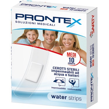 Safety Prontex Water Strips Cerotti Misura M 10 Pezzi