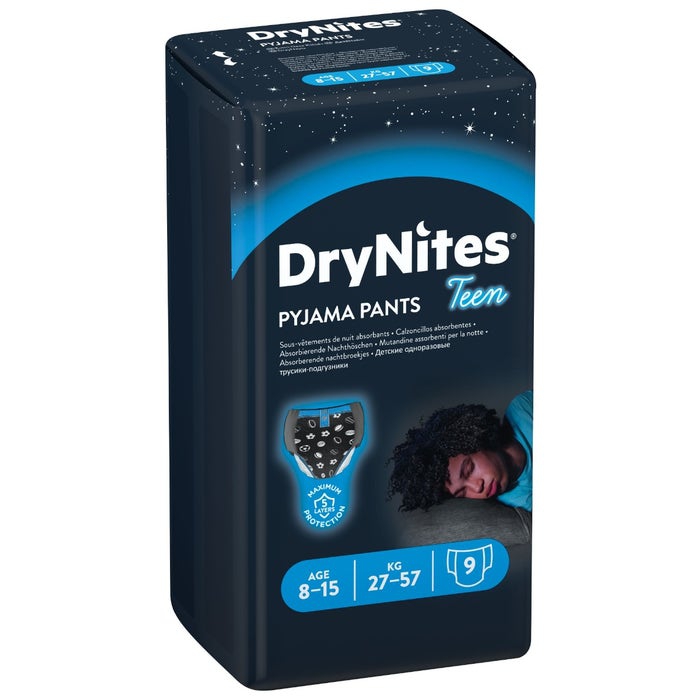 Huggies Drynites Mutandine Assorbenti Ragazzi 8-13 Anni 9 Pezzi
