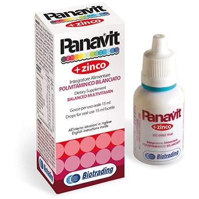 Panavit + Zinco Integratore Polivitaminico Bambini Gocce 15 ml