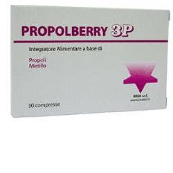 Propolberry 3P Integratore Benessere Vie Respiratorie 30 Compresse