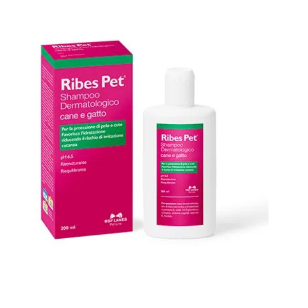 Ribes Pet Shampoo Dermatologico Cani e Gatti 200 ml