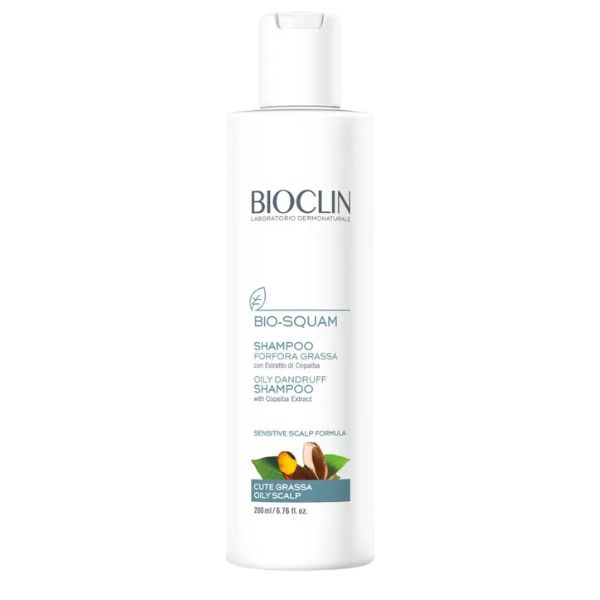 Bioclin Bio-Squam Shampoo Forfora Grassa e Cute Sensibile 200 ml