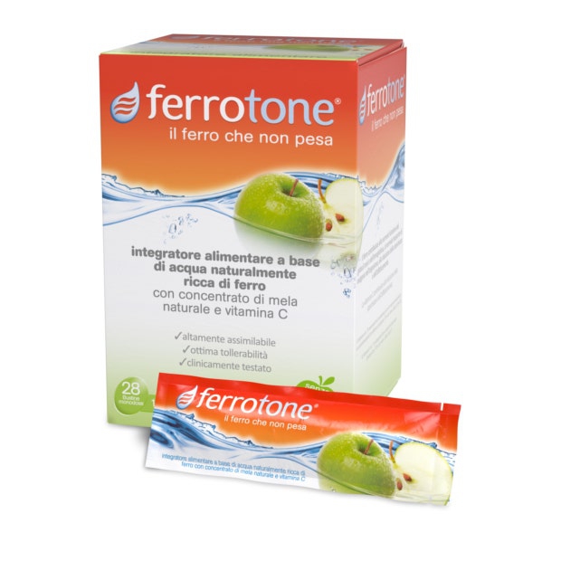 Ferrotone Apple Integratore di Ferro 28 Bustine