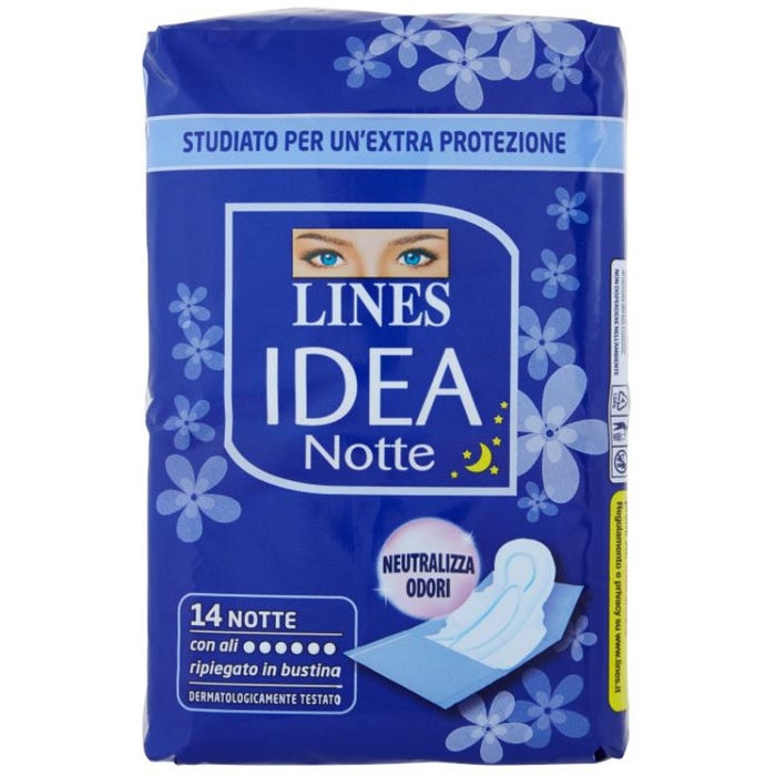 Lines Idea Notte Assorbente Con Ali 14 Pezzi