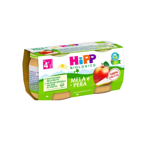 Hipp Omogeneizzato Mela/Pera 2x80g 4Mesi+