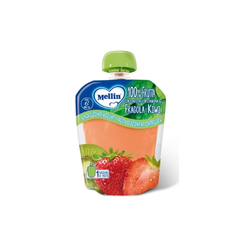 Mellin Pouch Fragola/Kiwi 90g 6Mesi+