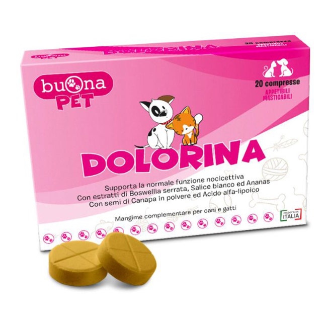 Dolorina Mangime Complementare Per Cani E Gatti 20 Compresse