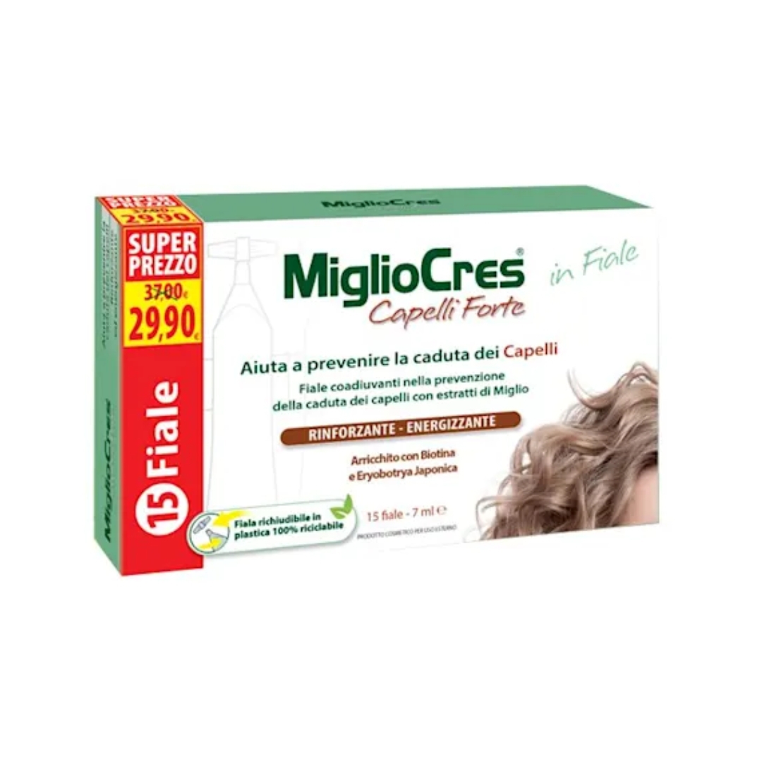 Migliocres Capelli Forte Integratore Capelli 15 Fiale