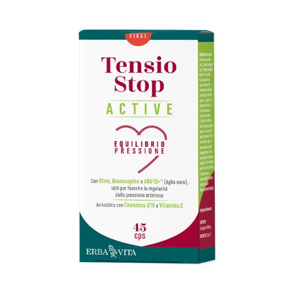 Erba Vita Tensio Stop Active Integratore Pressione Arteriosa 45 Capsule