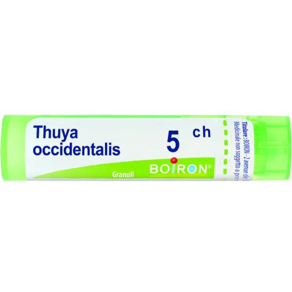  Thuya Occidentale, granuli omeopatici 5CH, indicati per il benessere generale, flacone da 15 g