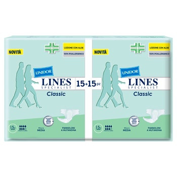 Lines Specialist Super M Pannoloni A Mutandina 30 Pezzi