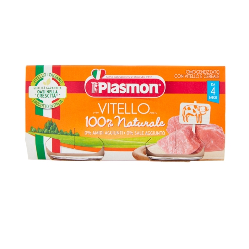 Plasmon Omogenizzato Vitello 2 Vasetti da 80 g