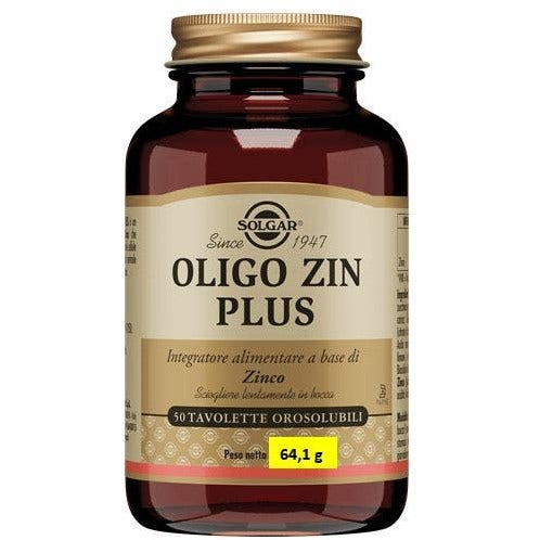 Solgar Oligo Zin Plus Integratore Difese Immunitarie 50 Tavolette