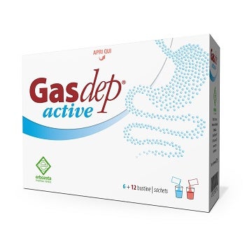 Erbozeta Gasdep Active Integratore Flora Intestinale 6+12 Bustine