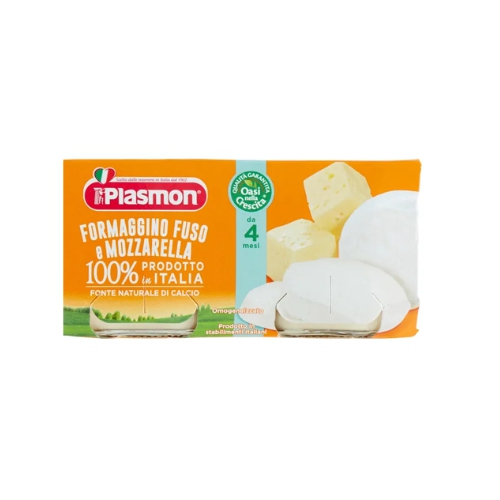 Plasmon Omogeneizzato Formaggino Fuso Con Mozzarella 2x80 g +4m