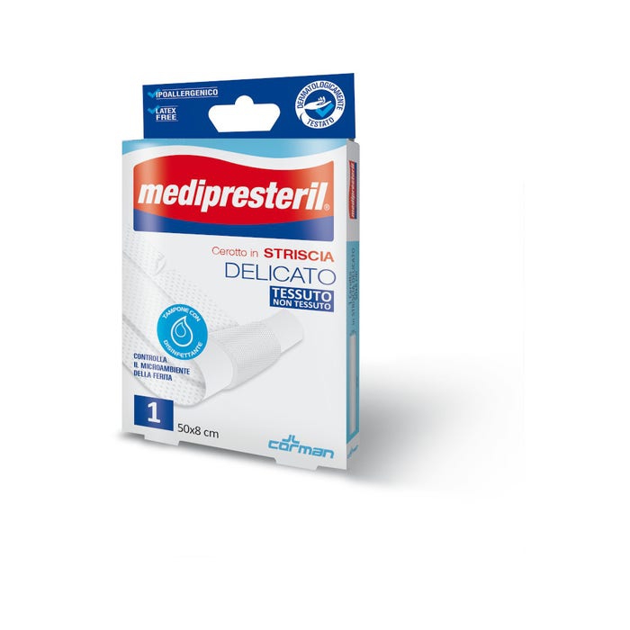 Medipresteril Cerotto in Striscia Delicato 50x8 cm