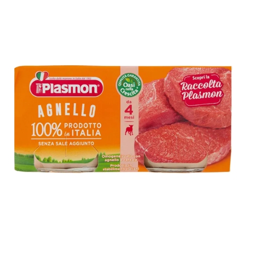 Plasmon Omogenizzato Agnello 2 vasetti da 120g