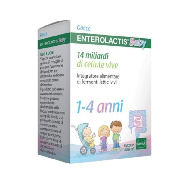 Enterolactis Baby Gocce Integratore Di Fermenti Lattici 8 ml