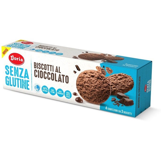 Doria Biscotti Al Cioccolato Senza Glutine 4x37 5g