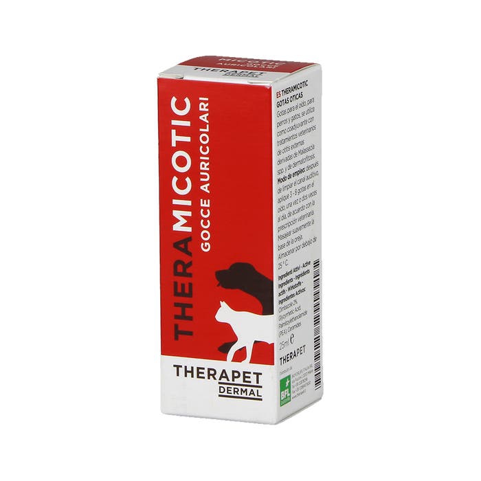 Theramicotic Gocce Otologiche Per Cani E Gatti 25 ml