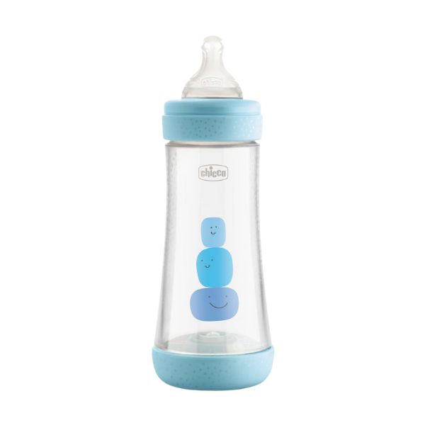 Chicco Biberon Perfect 5 Silicone Flusso Veloce Boy +4 Mesi 300 ml