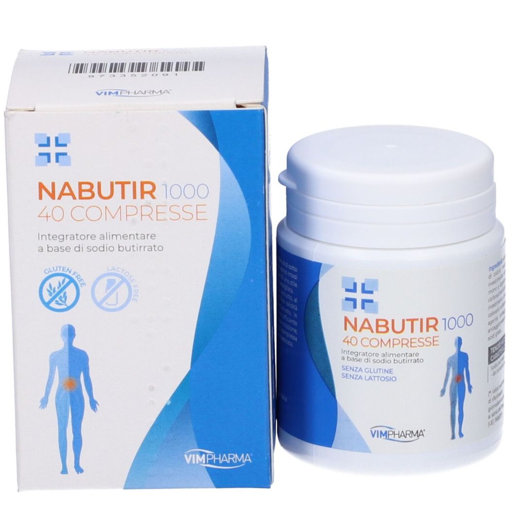 Nabutir 1000 Integratore per Stitichezza e Transito Intestinale 40 Compresse