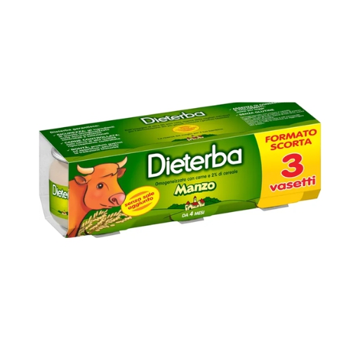 Dieterba Omogeneizzato Manzo 3x80g