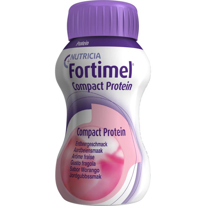 Fortimel Compact Protein Integratore Proteico Alla Fragola 4x125 ml