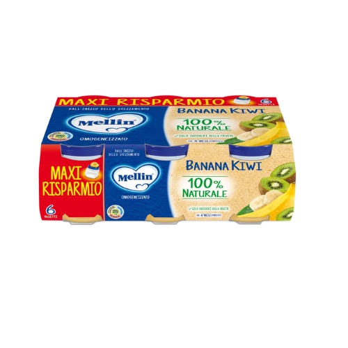 Mellin Omogeneizzato Banana Kiwi 6x100g