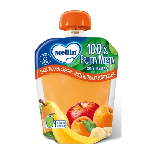 Mellin Pouch Frutta Mista 90g 6Mesi+