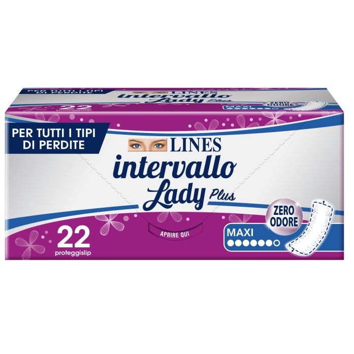 Lines Intervallo Lady Plus Maxi Proteggislip 22 Pezzi