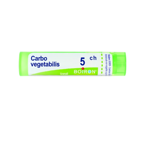  Granuli omeopatici Carbo Vegetabilis per problemi digestivi. Confezione 5CH.