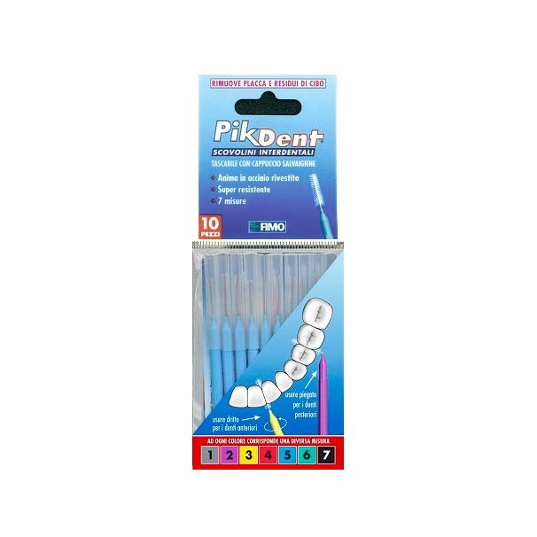 Pikdent Scovolino Interdentale 5 Azzurro 0,8 mm 10 Pezzi