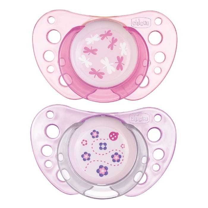 Chicco Succhietto Air Girl Silicone 6-12pz
