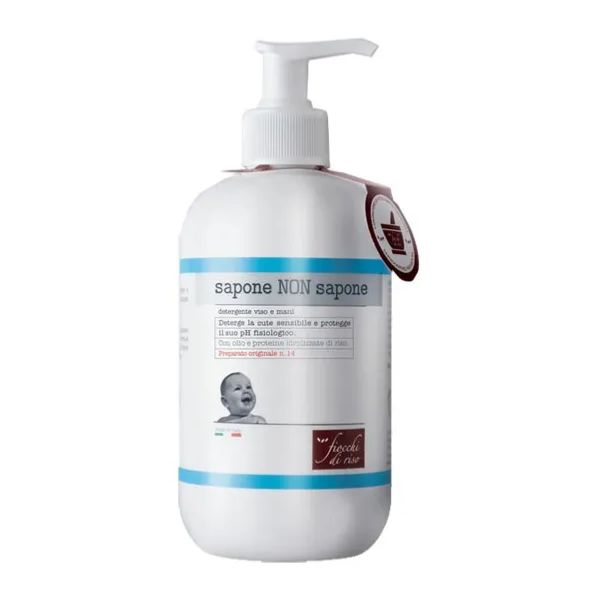 Fiocchi di Riso Sapone Non Sapone Detergente Liquido Viso e Mani 240 ml