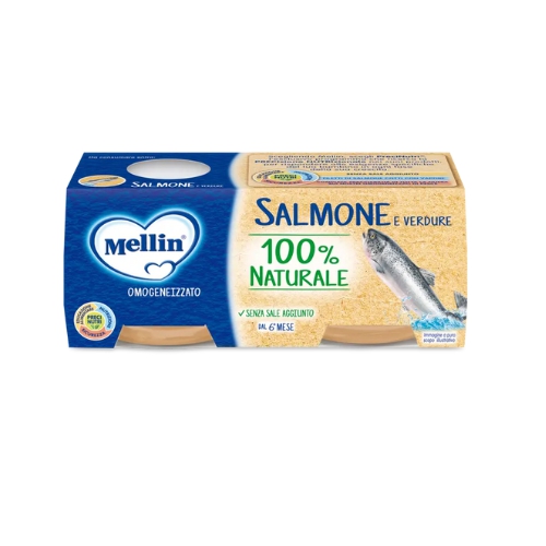 Mellin Omogeneizzato di Salmone 2 x 80 g