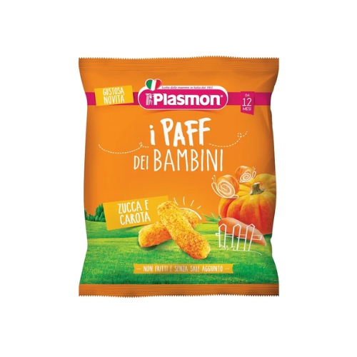 Plasmon Dry Snack Paff Zucca Carote 12M+ 15g